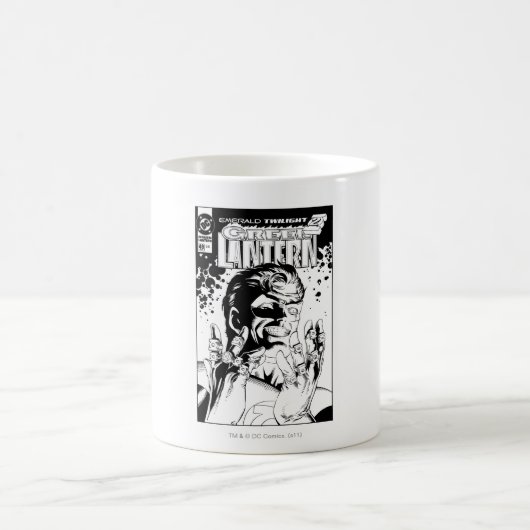 Mug Lanterne verte - Nombreux anneaux, noir et blanc (Centre)