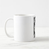 Mug Lanterne verte - Tout commence ici, Noir et blanc (Gauche)