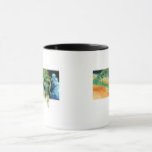 Mug Lanternes vertes volant dans l'espace (Centre)