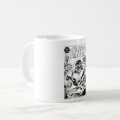 Mug Lanternes vertes volantes, noir et blanc (Devant gauche)