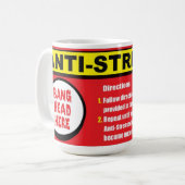 Mug L'anti chef de coup de kit d'effort ici attaquent (Devant gauche)