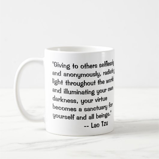 Mug Lao Tzu sur Darkness (Gauche)