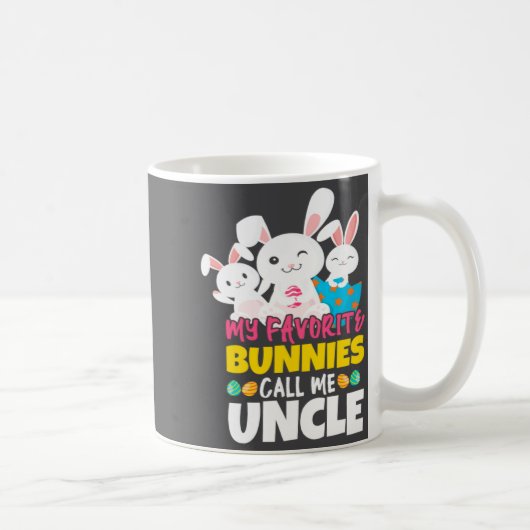 Mug Lapin Appelez-Moi Oncle Joyeux Dimanche de Pâques (Droite)