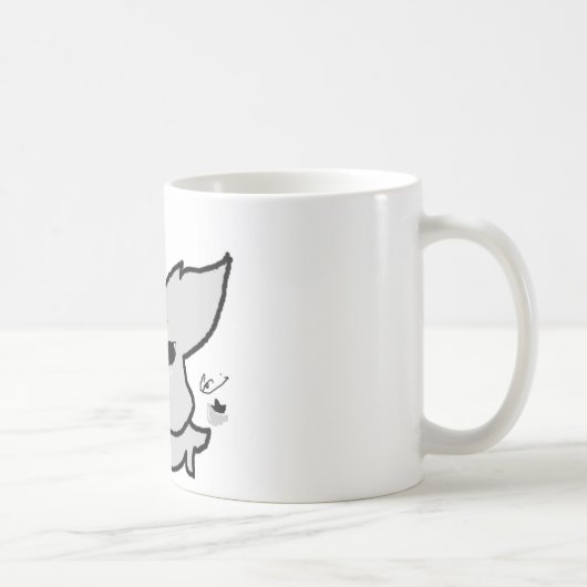 Mug Lapin argenté (Droite)