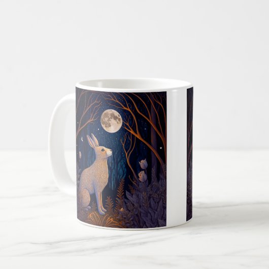Mug Lapin au clair de lune (Devant gauche)