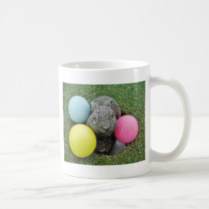 Mug Lapin avec oeuf jaune rose