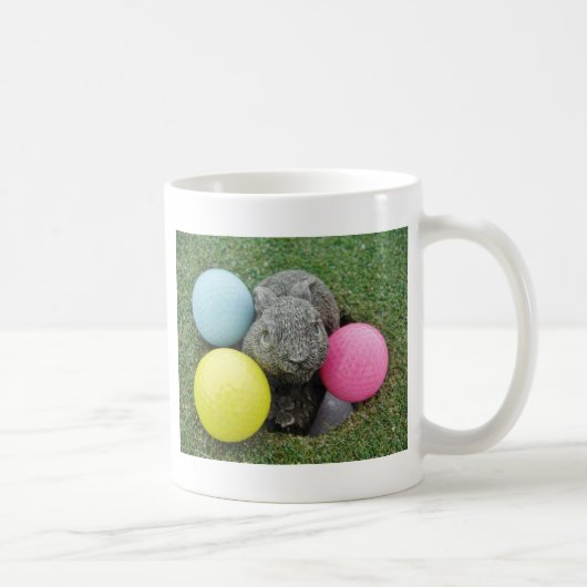 Mug Lapin avec oeuf jaune rose (Droite)