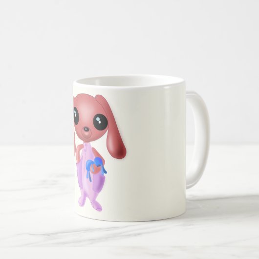 Mug lapin bébé - Peinture (Devant droit)