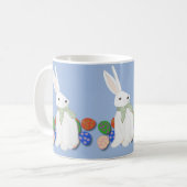 Mug Lapin blanc et oeufs (Devant gauche)
