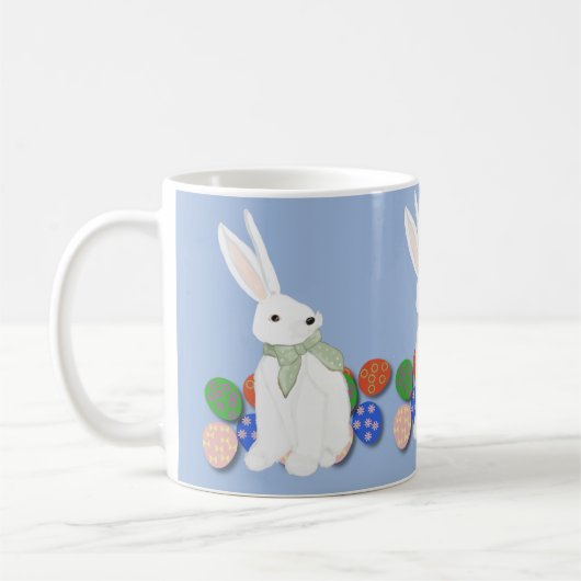 Mug Lapin blanc et oeufs (Gauche)