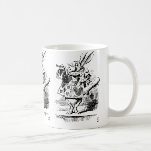 Mug Lapin blanc habillé en héraut (Droite)
