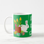Mug Lapin Blanc Joyeux Pâques Hoppy (Gauche)