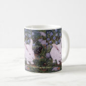 Mug Lapin blanc, lapin blanc, lapin blanc, blanc… (Devant droit)
