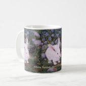 Mug Lapin blanc, lapin blanc, lapin blanc, blanc… (Devant gauche)