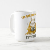 Mug lapin blanc : Les horreurs persistent, mais il en  (Devant gauche)