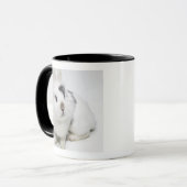 Mug Lapin blanc, noir et brun (Devant gauche)