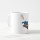 Mug Lapin Blanc Qui S'Éloigne (Devant gauche)