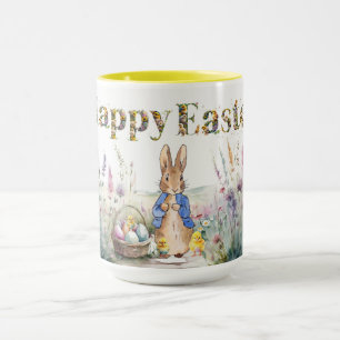 Mug Lapin Classique Joyeuses Pâques et Poussins