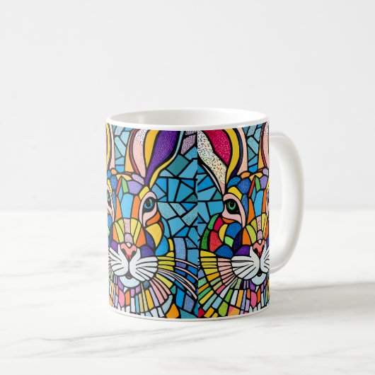 Mug Lapin coloré (Devant droit)