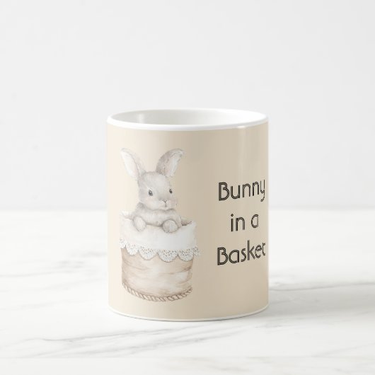 Mug Lapin dans un panier (Centre)