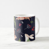 Mug Lapin d'art populaire scandinave (Devant droit)