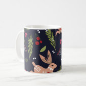 Mug Lapin d'art populaire scandinave (Devant gauche)