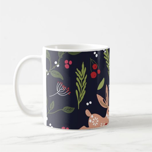Mug Lapin d'art populaire scandinave (Gauche)