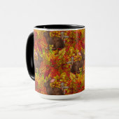 Mug Lapin d'automne en rouge (Devant gauche)