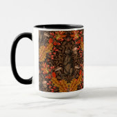 Mug Lapin d'automne sur brun (Gauche)