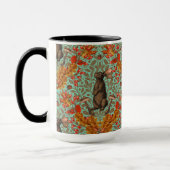 Mug Lapin d'automne sur vert clair (Gauche)