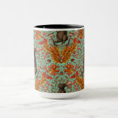 Mug Lapin d'automne sur vert clair (Centre)