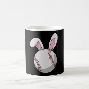 Mug Lapin de baseball de Pâques aux oreilles de lapin