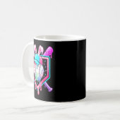 Mug Lapin de baseball de Pâques drôle qui dégouline (Devant gauche)