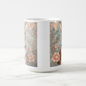 Mug Lapin de bébé mignon floral pastel (Centre)