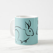 Mug Lapin de course de brosse (Devant gauche)