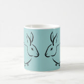 Mug Lapin de course de brosse (Centre)