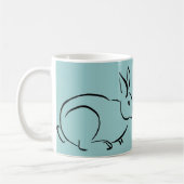 Mug Lapin de course de brosse (Gauche)