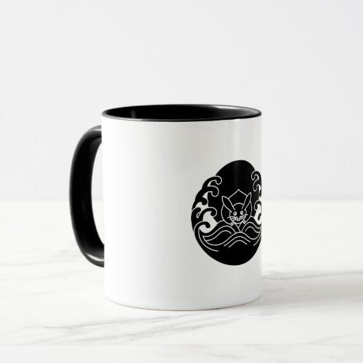 Mug Lapin de la lune de vague (Devant gauche)