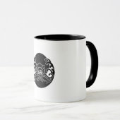 Mug Lapin de la lune de vague (Devant droit)