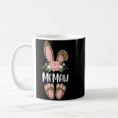 Mug Lapin de memaw floral léopard joyeuses pâques prin (Gauche)