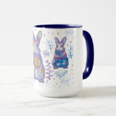 Mug Lapin de Noël  (Devant droit)