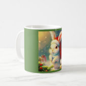 Mug Lapin de Noël 2 (Devant gauche)