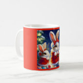Mug Lapin de Noël 3 (Devant gauche)