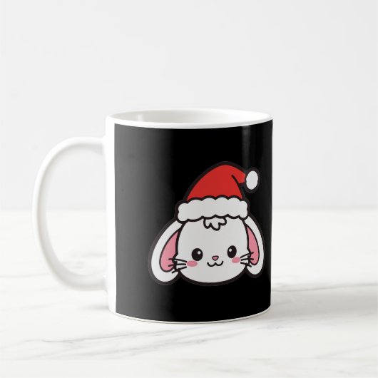 Mug Lapin de Noël Santa (Gauche)