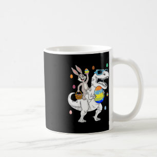 Mug Lapin de Pâques à cheval sur T Rex Dinosaure Fun O