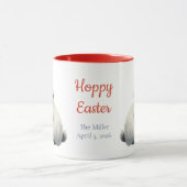 Mug Lapin de Pâques à l'aquarelle fantaisiste (Centre)