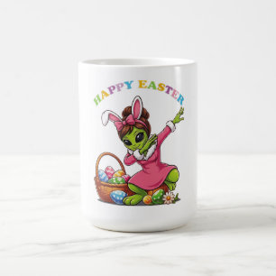 Mug Lapin de Pâques Alien Drôle Dabant Œuf de Pâques M