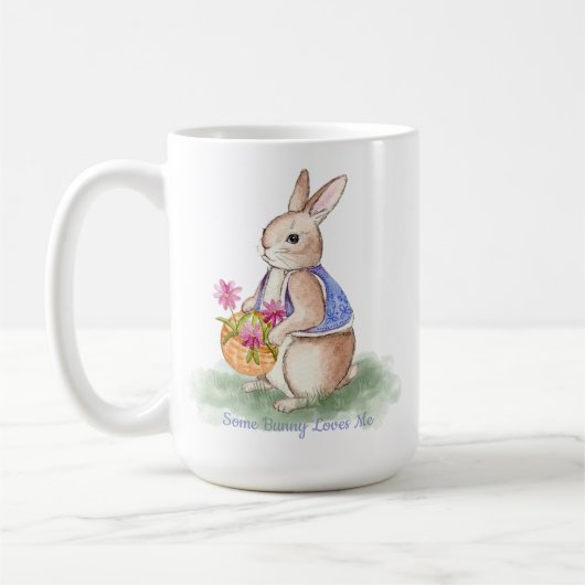 Mug Lapin de Pâques aquarelle (Gauche)