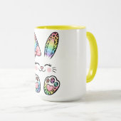 Mug Lapin de Pâques Arc-en-ciel (Devant droit)