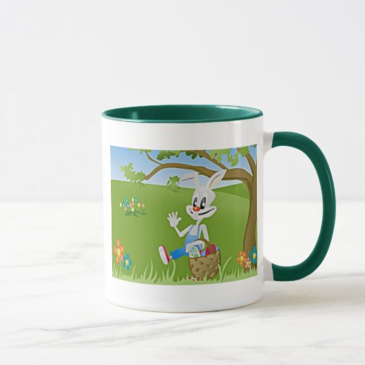 Mug Lapin de Pâques avec oeufs (Droite)